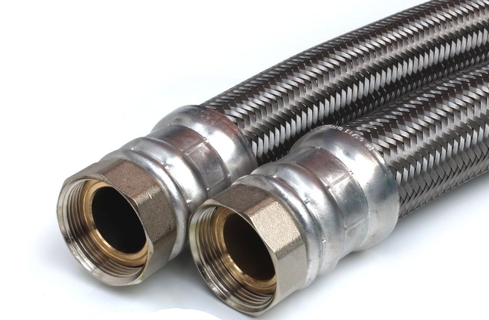 BESTE-Flexible Edelstahl-Anschlussschläuche 1 1/2" 